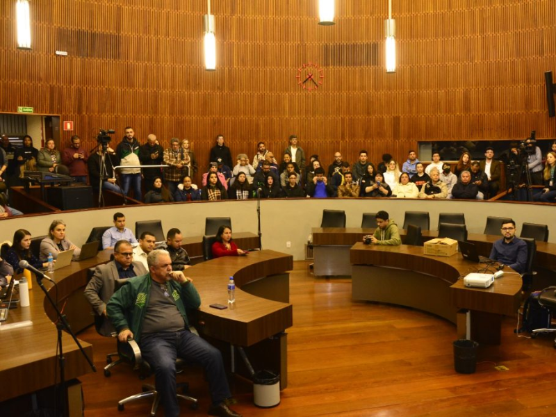 Público presente na Audiência Pública realizada na Câmara dos Vereadores 